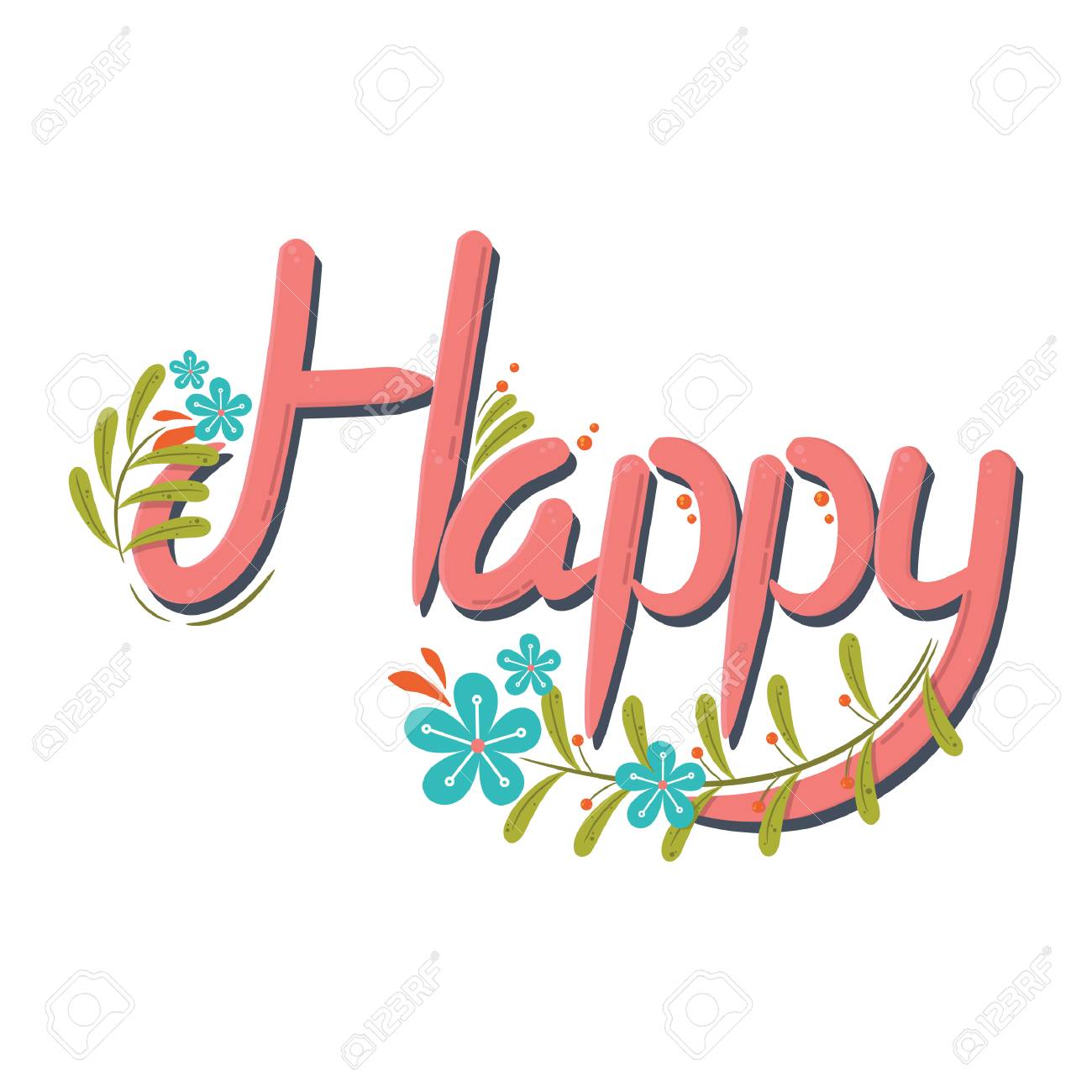 word happy royalty free cliparts vectors and stock illustration