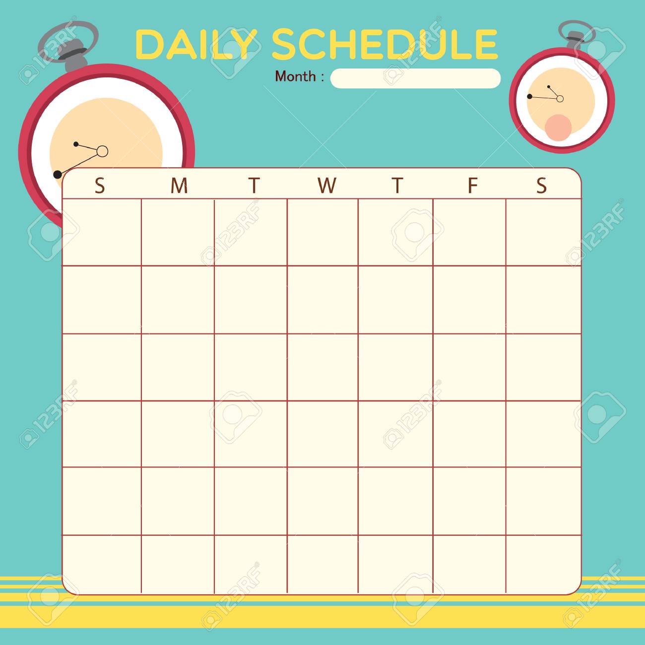daily planner printable template
