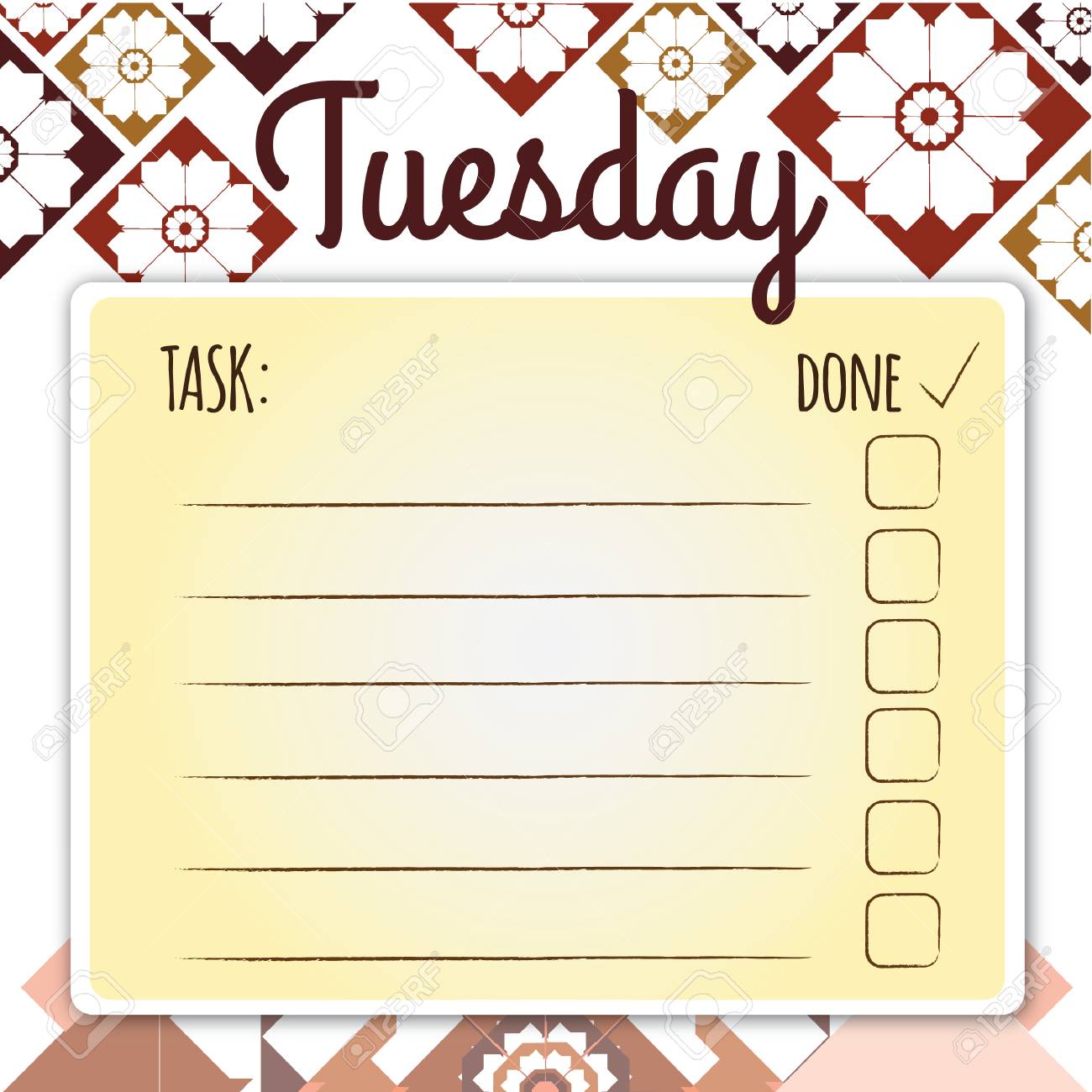 blank daily checklist template royalty free cliparts vectors and checklist blank