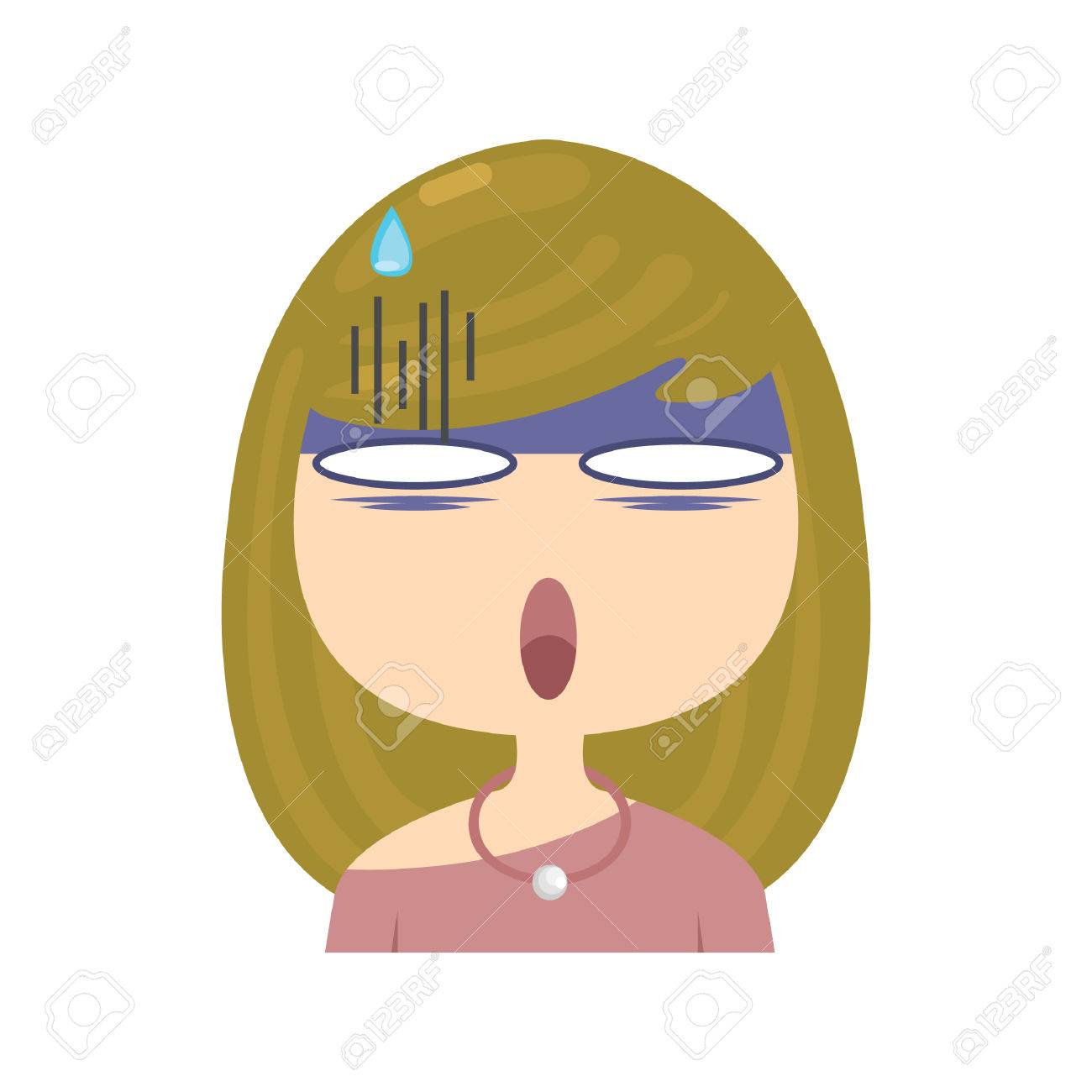 欲求不満な女 のイラスト素材 ベクタ Image