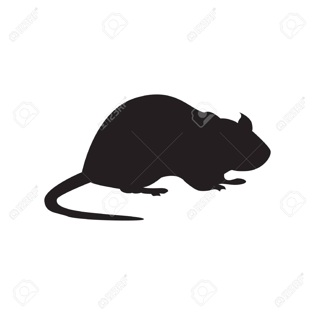 Silhouette Of Rat Royalty Free Cliparts Vectors And Stock Illustration Image