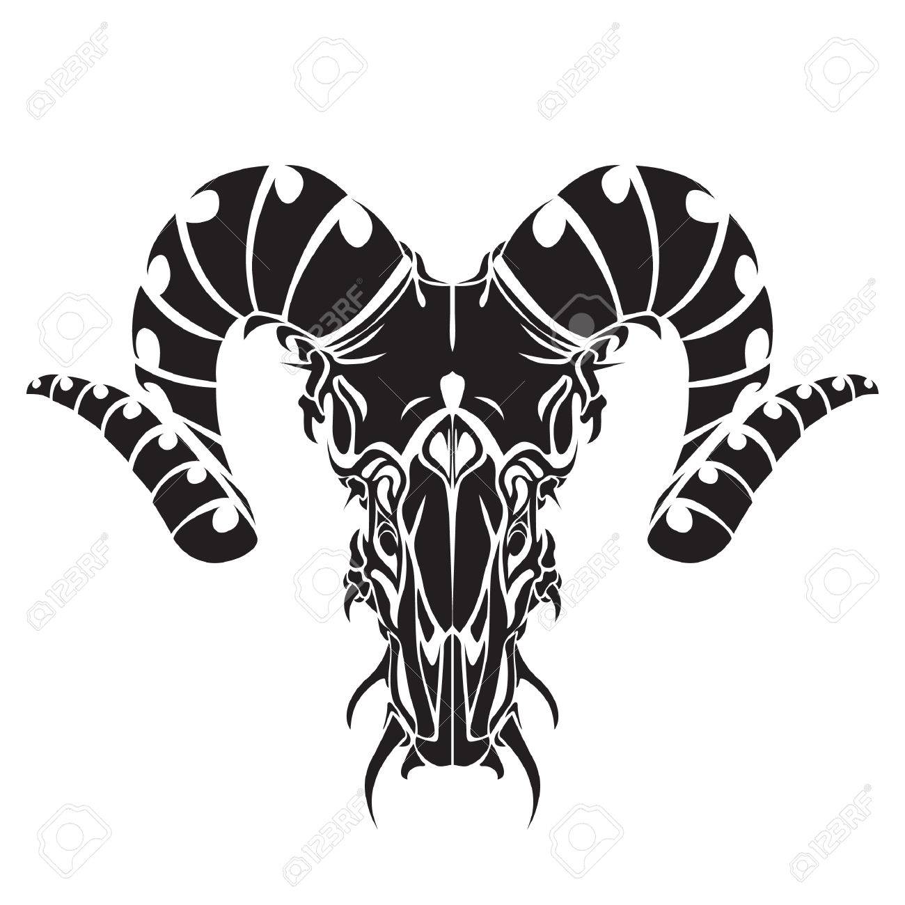 Ram Tattoo - Etsy Sweden, image size:1300x1300