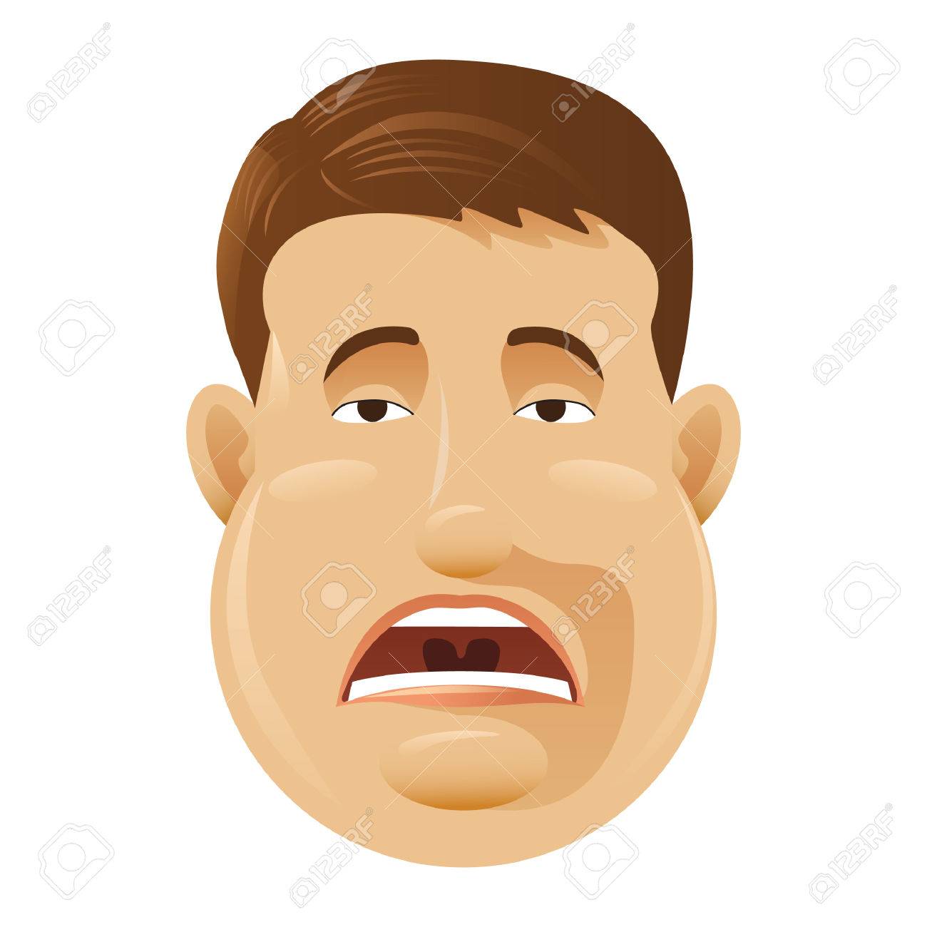 男の気持ちの憂鬱のイラスト素材 ベクタ Image