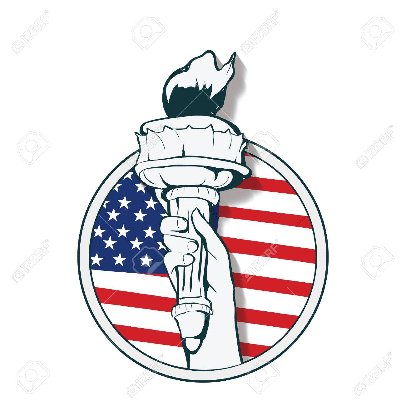 Hand Holding Torch Label Royalty Free Cliparts Vectors And Stock Illustration Image 53841273