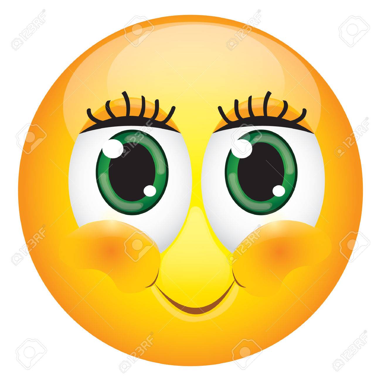 cute eyelashes emoticon royalty free cliparts vectors and stock
