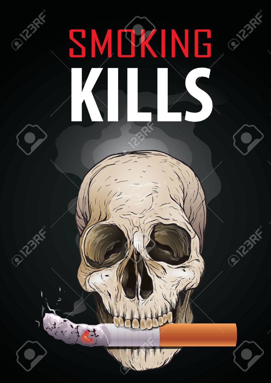 smoking kills poster design royalty free cliparts vectors and smoking kills