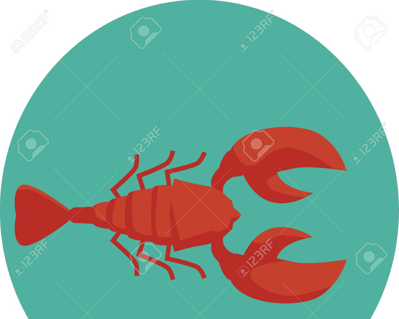 ノバスコシア湾オマール海老 のイラスト素材 ベクタ Image