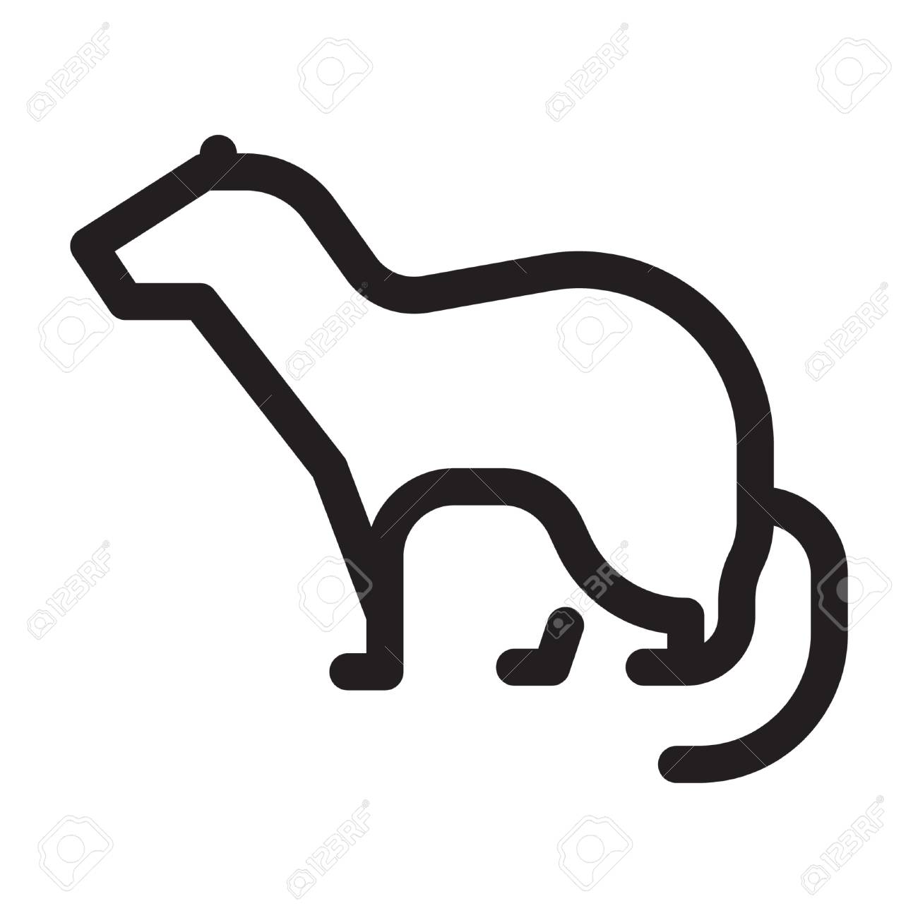 白い背景のカワウソ のイラスト素材 ベクタ Image 白い背景のカワウソ のイラスト素材 ベクタ Image