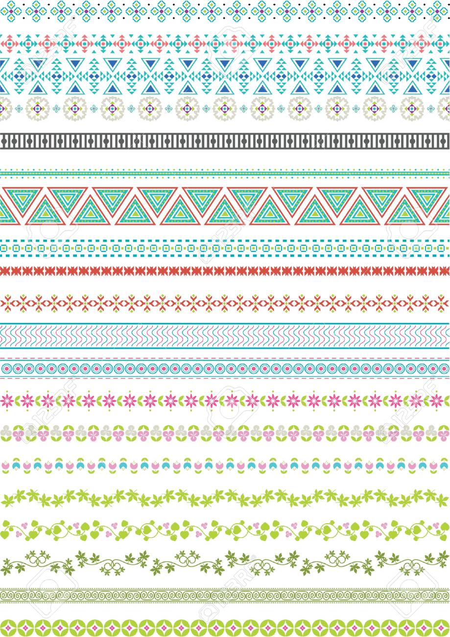 BORDER FREE  ボーダーフリー Blue and Black Zebra Print Border: Clip Art, Page Border