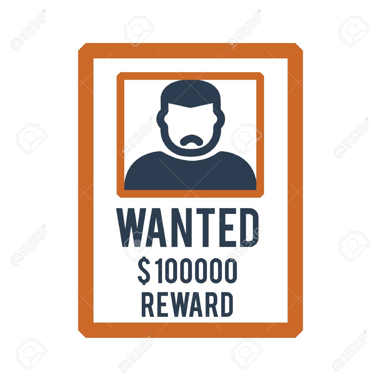 指名手配のポスターのイラスト素材 ベクタ Image