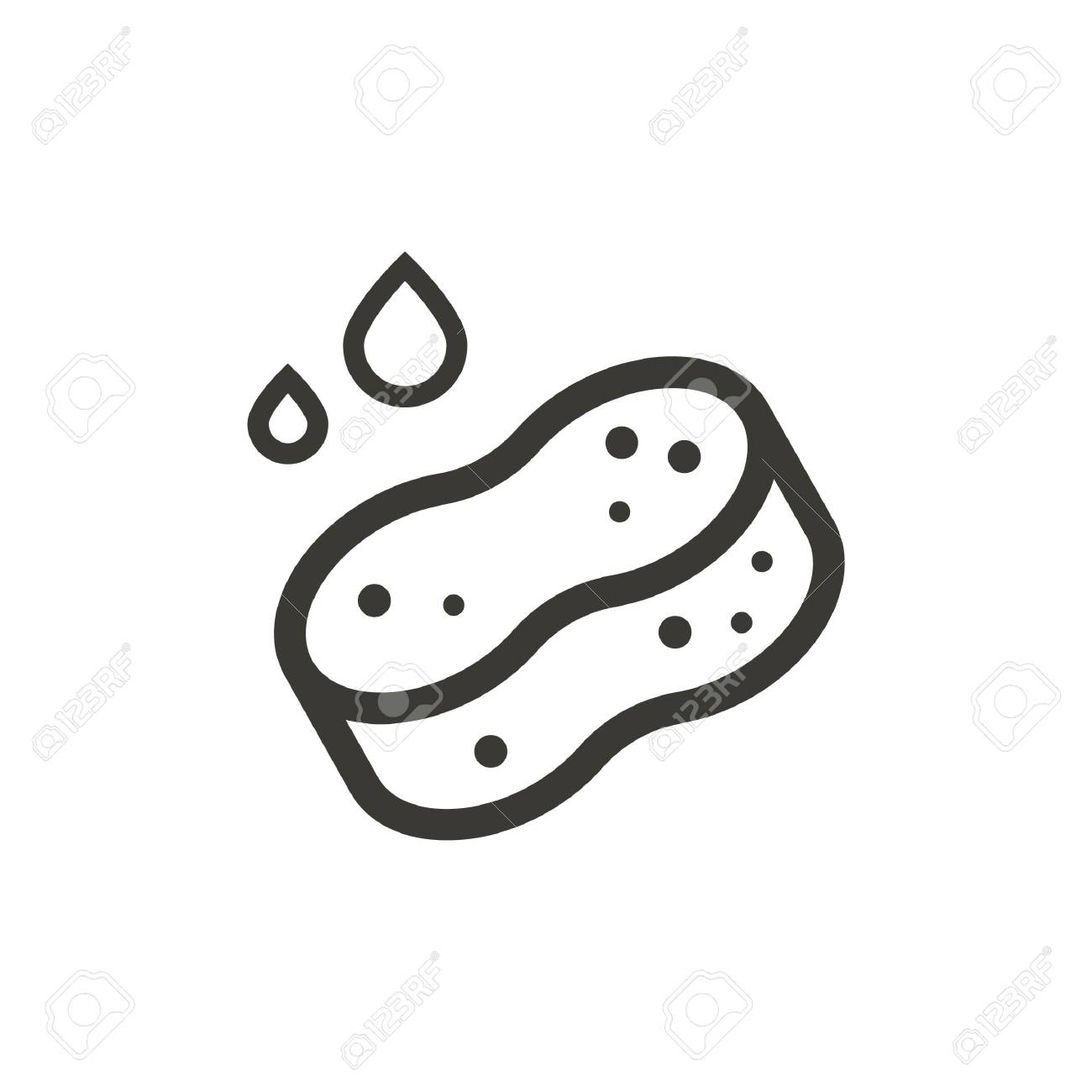 スポンジ アイコン イラスト のイラスト素材 ベクタ Image