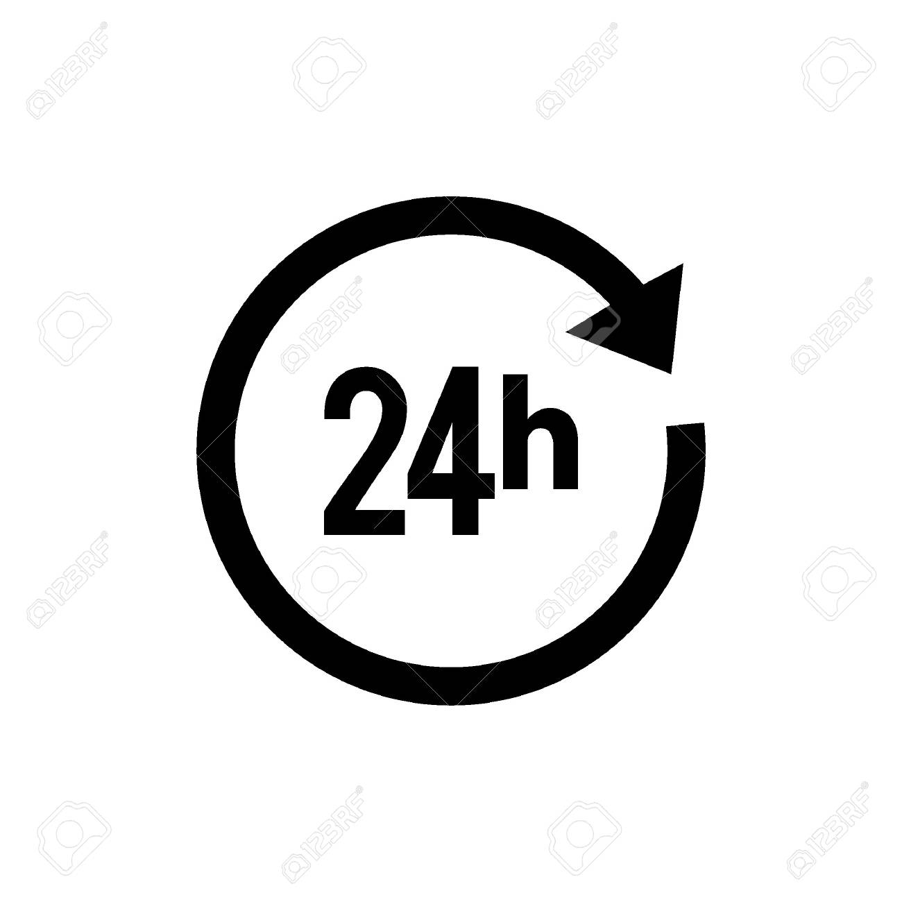 24 시간 아이콘 무료 벡터 일러스트·그래픽 77439423.