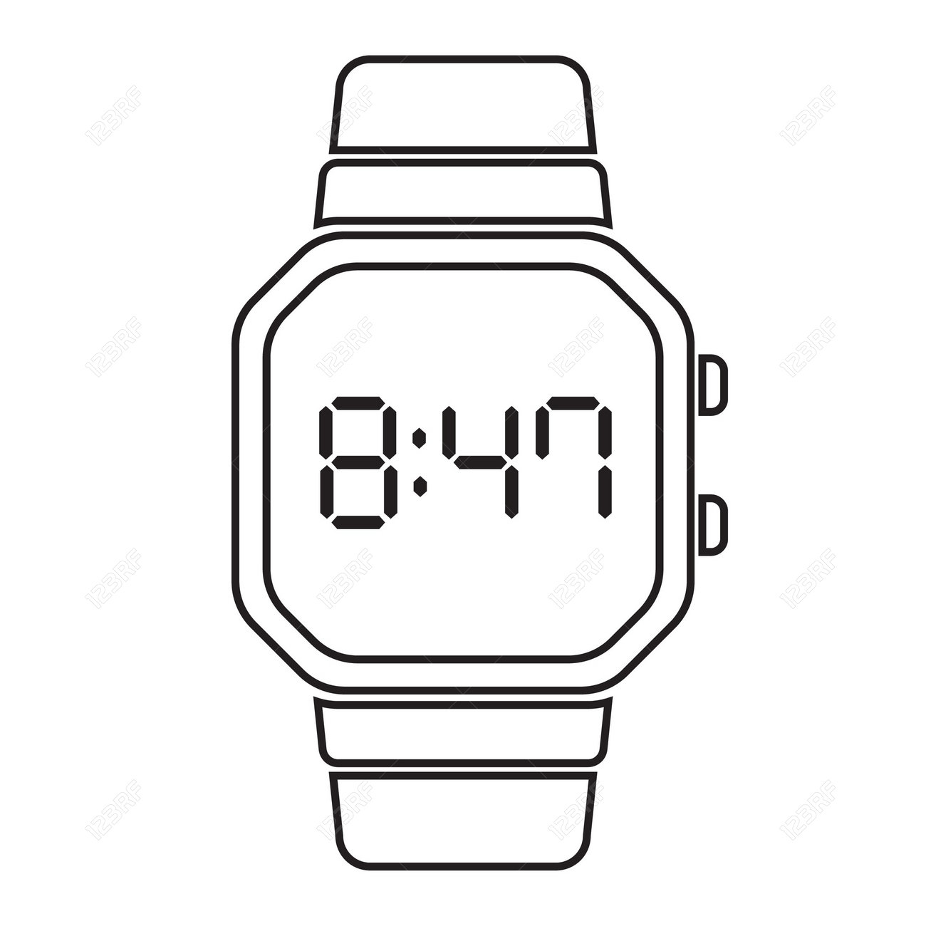 digital wrist watch