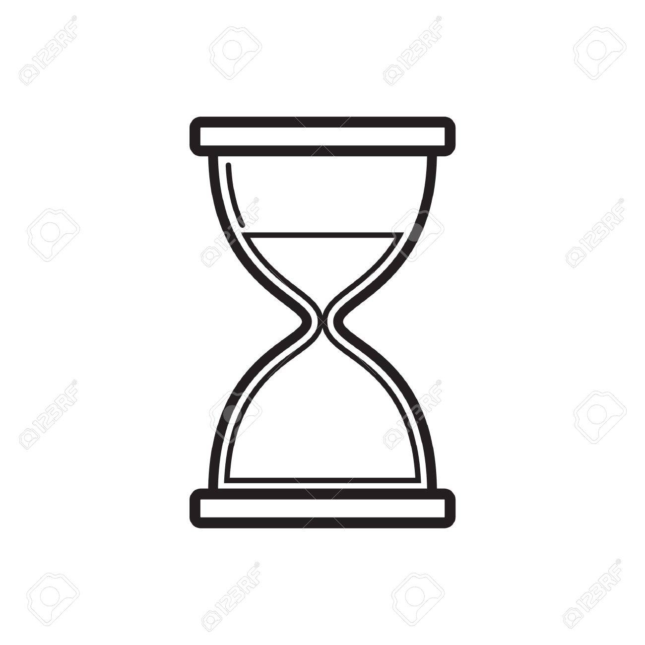 砂時計のアイコンのイラスト素材 ベクタ Image