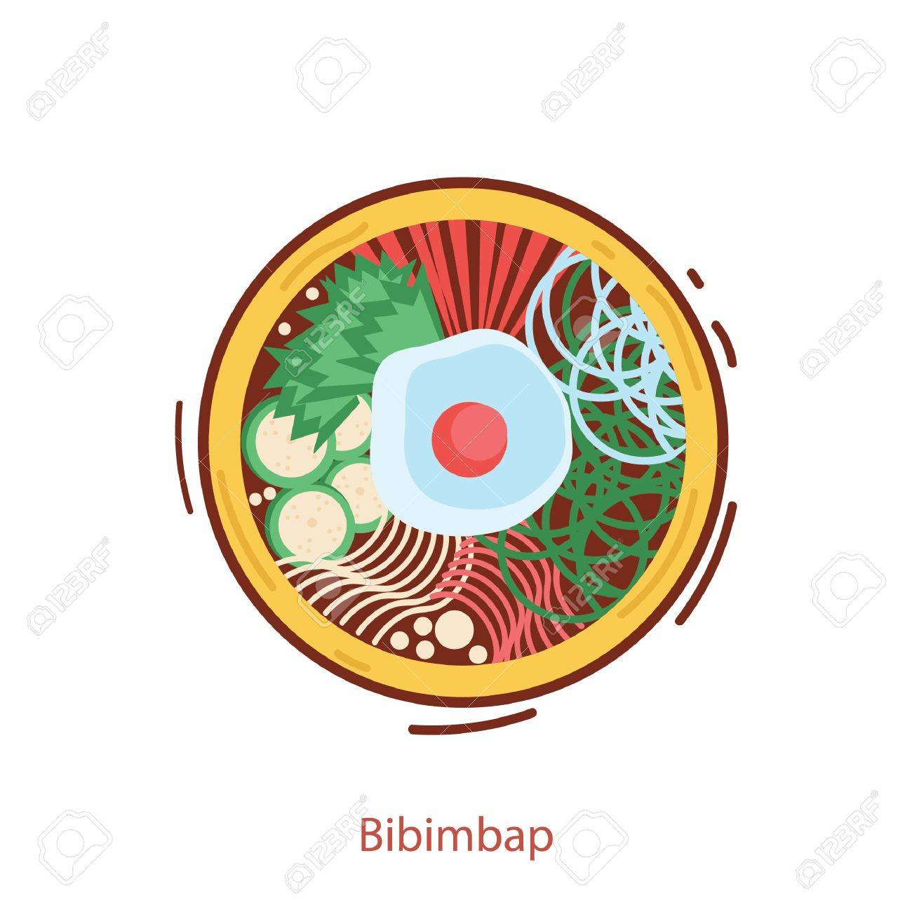 ビビンバのイラスト素材 ベクタ Image