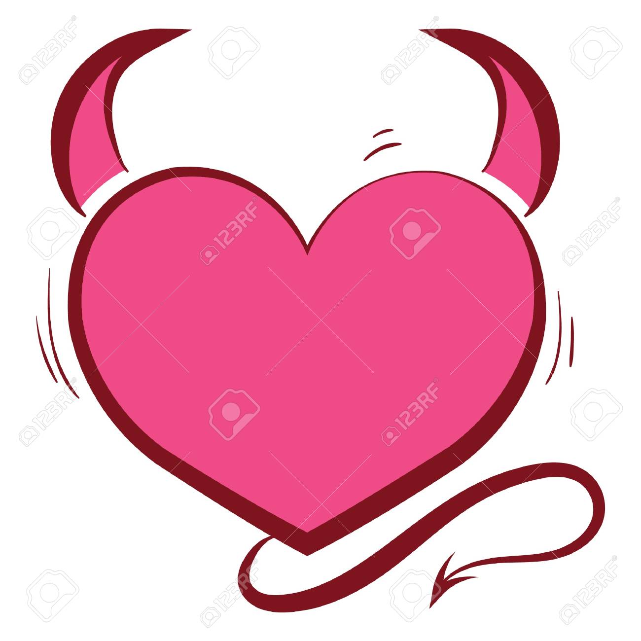 devil heart royalty free cliparts vectors and stock illustration