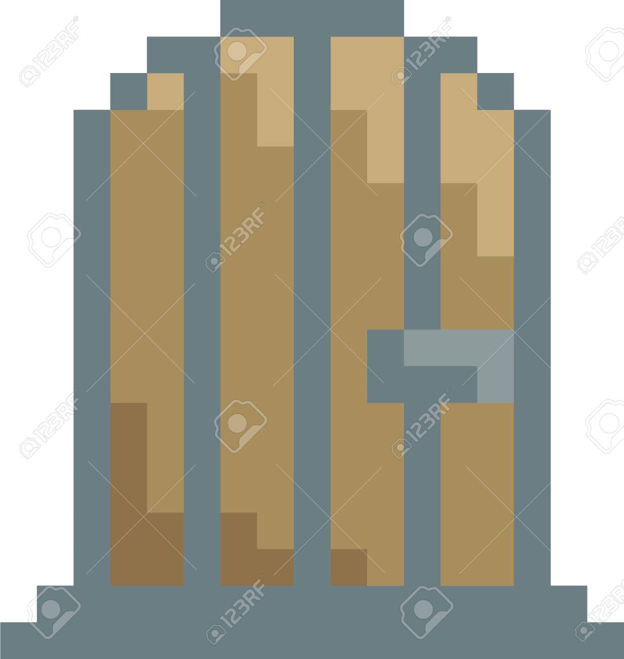 Pixel Wooden Door Royalty Free Cliparts Vectors And Stock Illustration Image 79145078