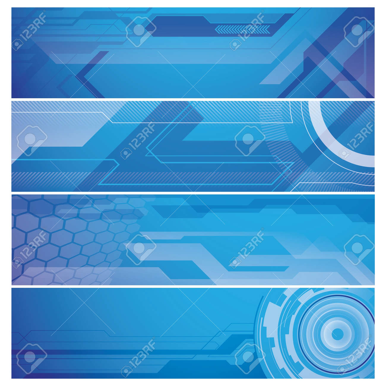 푸른 기술 웹 배너 디자인 무료 벡터 일러스트·그래픽 189359320.