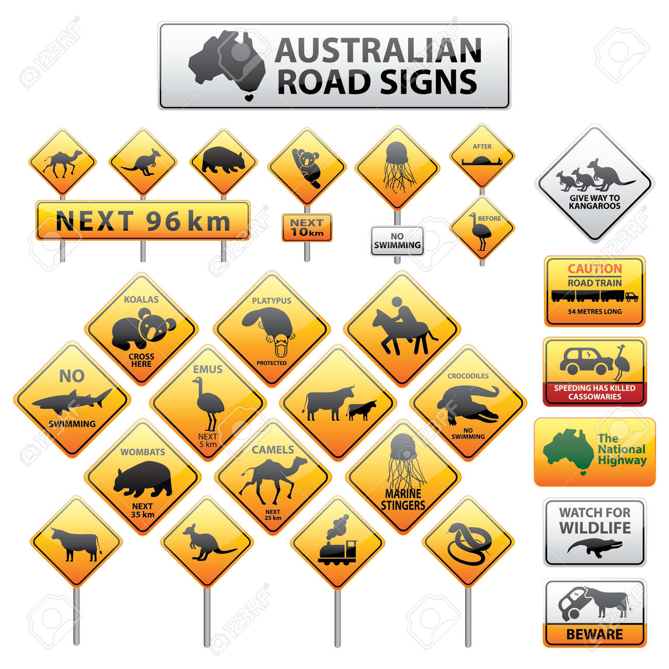 australian-road-signs-free-vector-and-graphic-189715550 for Free Printable Australian Road Signs Australian Road Signs Free Vector and graphic 189715550. for Free Printable Australian Road Signs