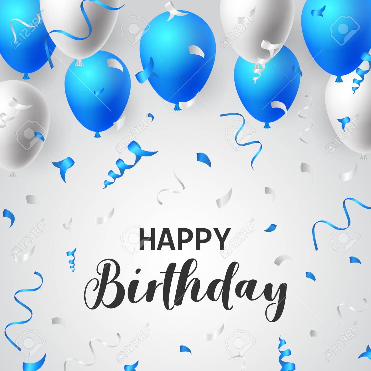 Happy Birthday Balloons Background Design Happy Birthday Balloons Typography Banner Background Illustration Poster  Design Template Birthday Celebration For Greeting Cards Royalty Free Svg,  Cliparts, Vectors, And Stock Illustration. Image 97270471.
