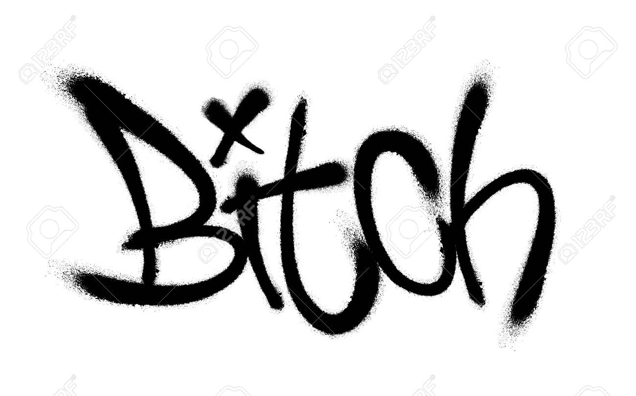 векторные надписи. тату для фотошопа. трафарет надпись. слово bitch. граффити слова bitch.