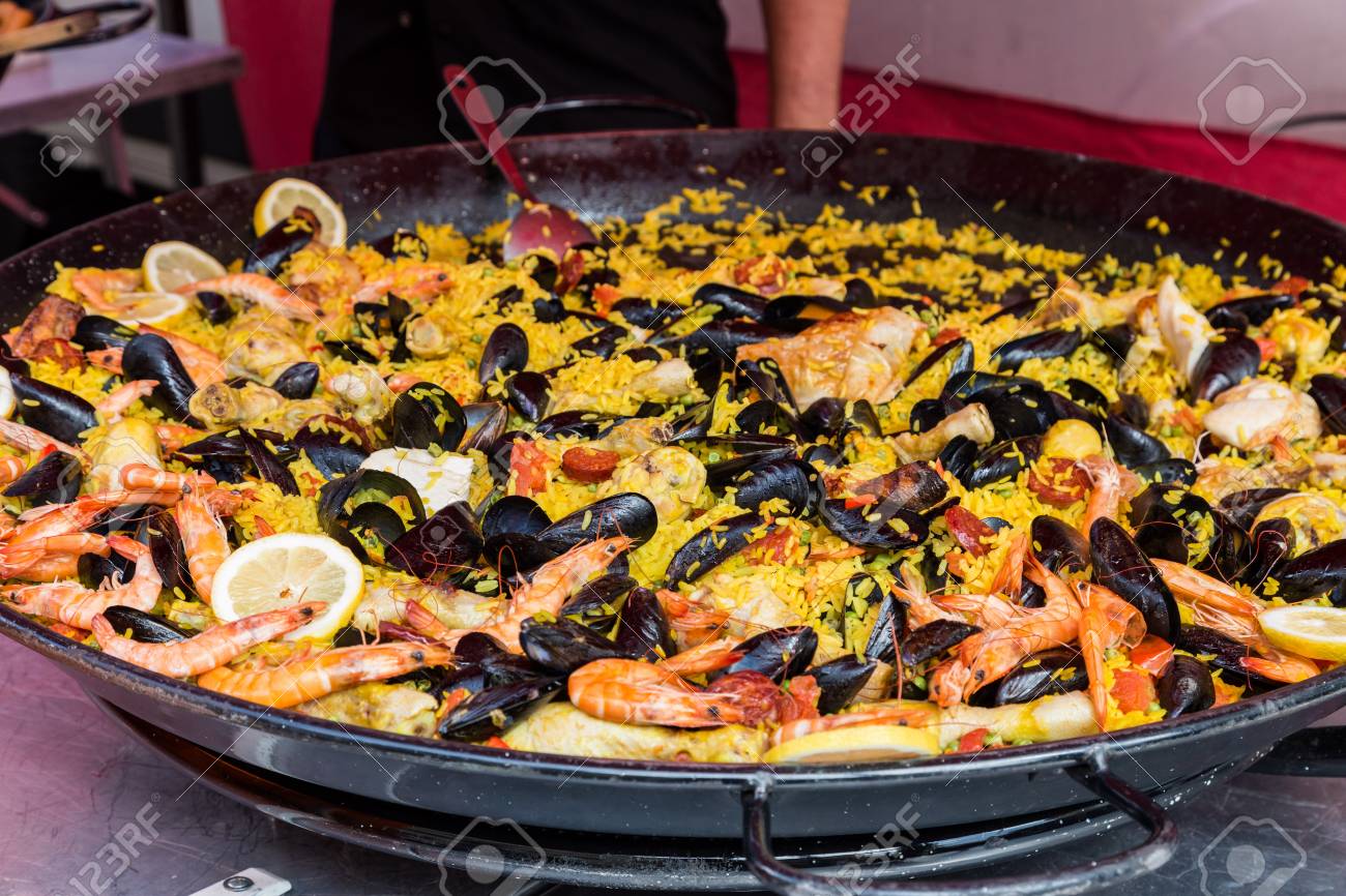 Mudah Seafood Paella Recipe Resep Mudah