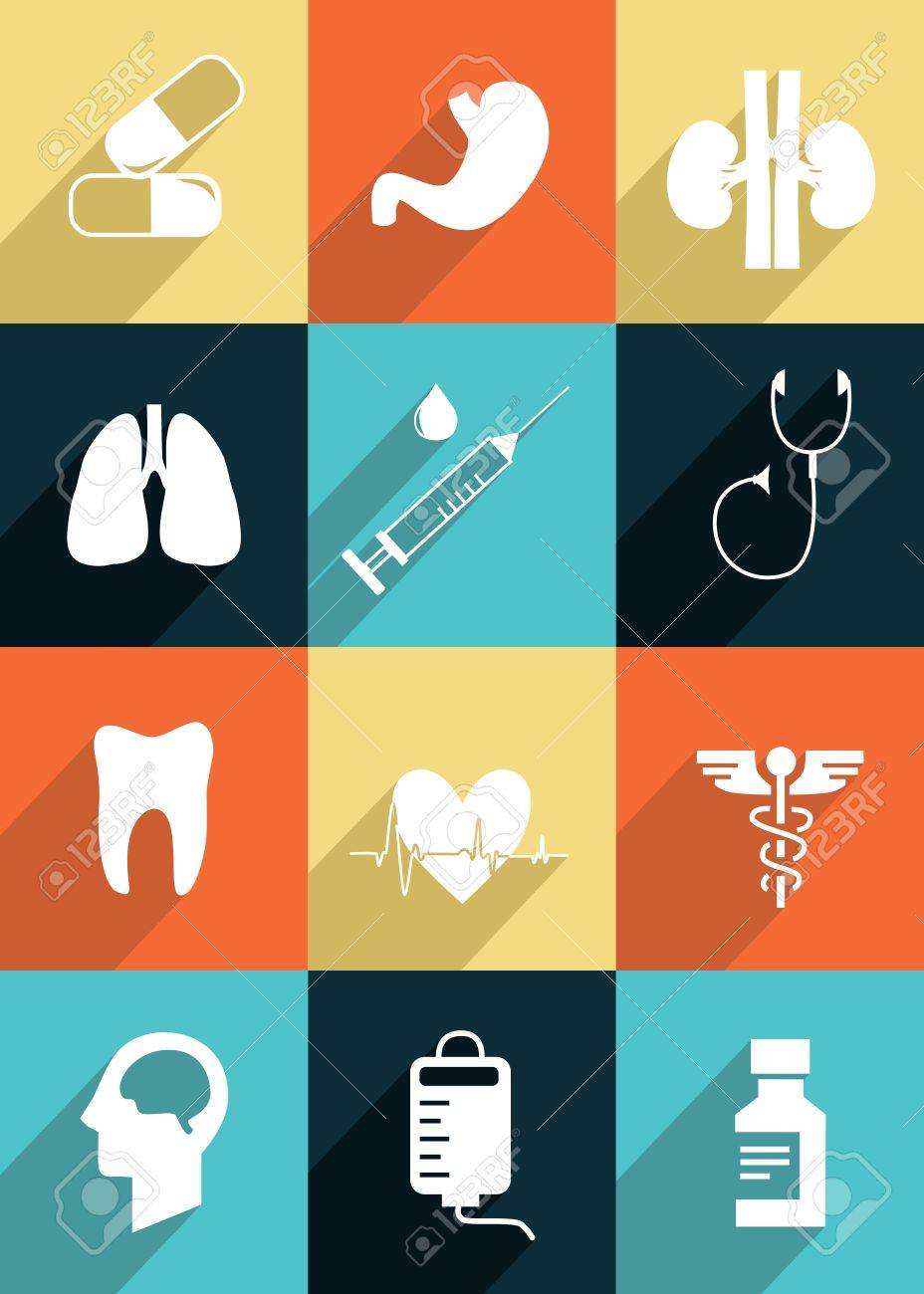 イラスト 医学のテーマのアイコンのセットです のイラスト素材 ベクタ Image 4740