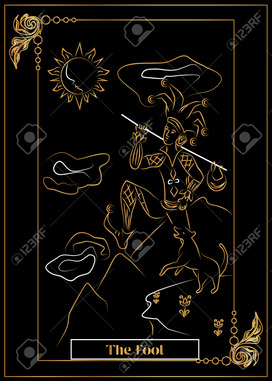 그림 - 타로 카드 - 바보. 로열티 무료 사진, 그림, 이미지 그리고 스톡포토그래피. Image 191728099