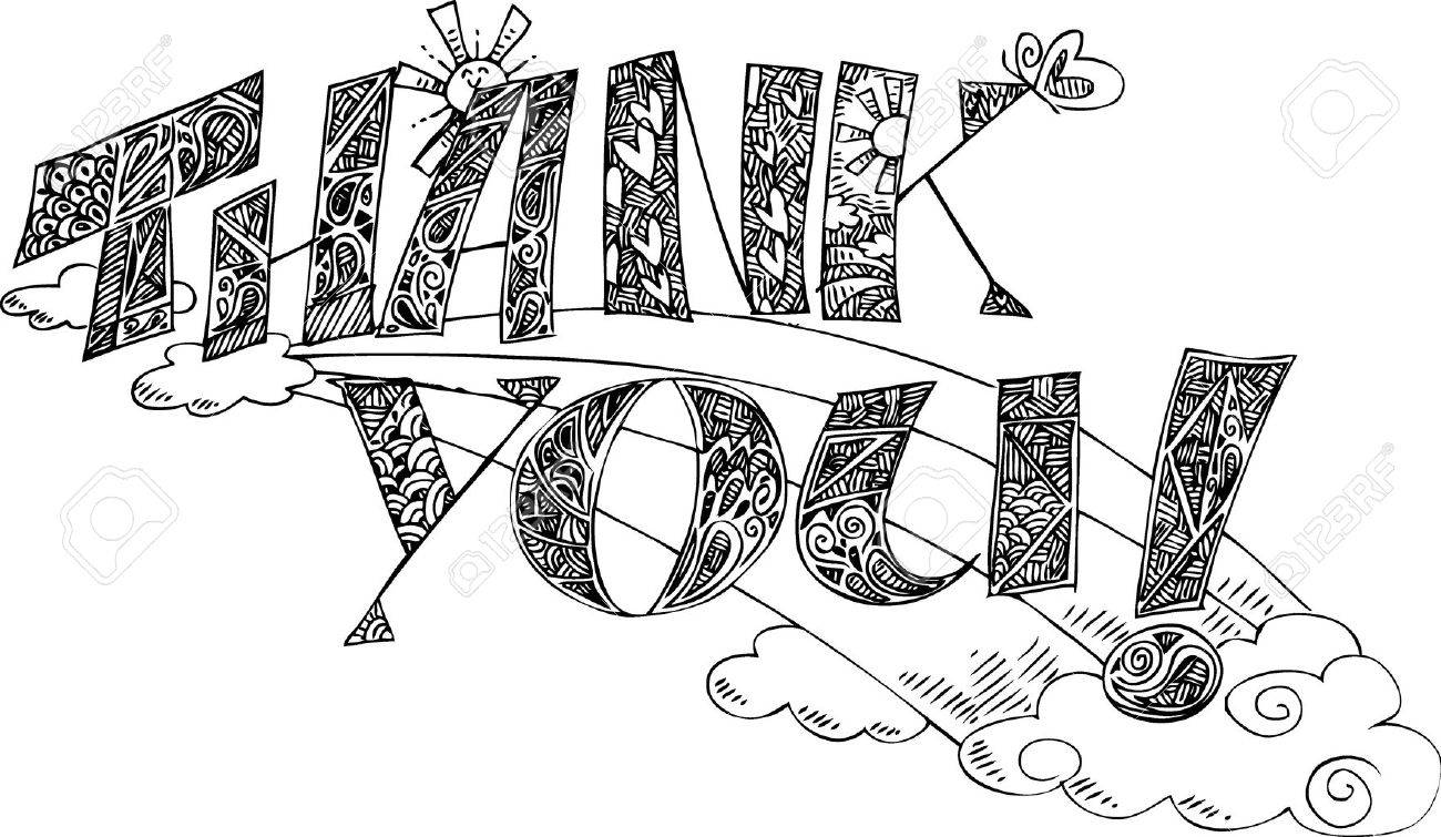 Danke schwarz und weiss