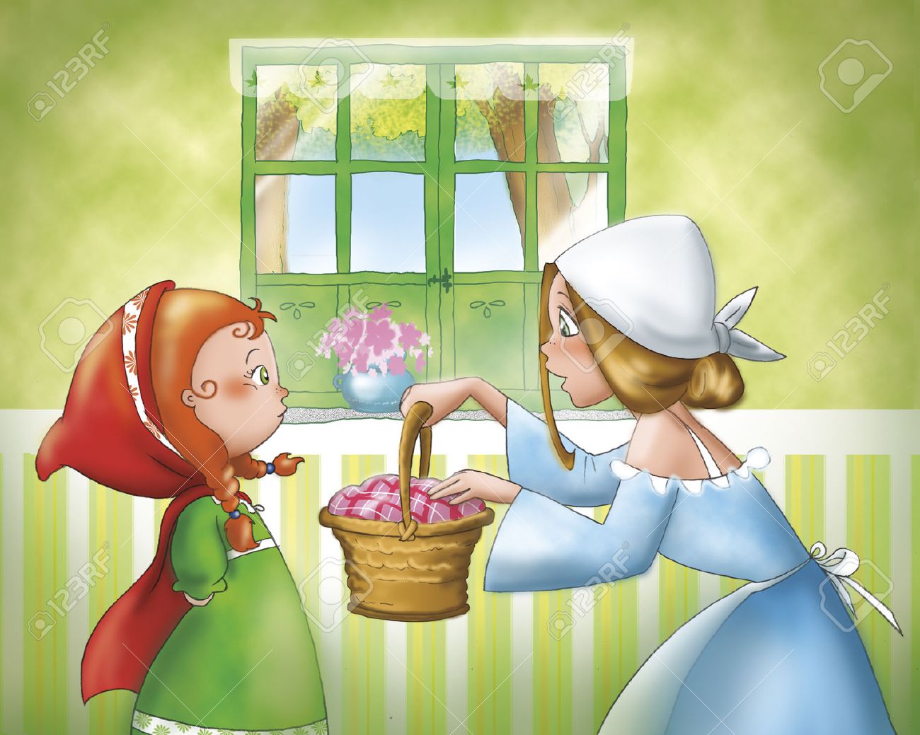 Little Red Riding Hood and her mom - 42035513 Little Red Riding Hood and her mom - 42035513