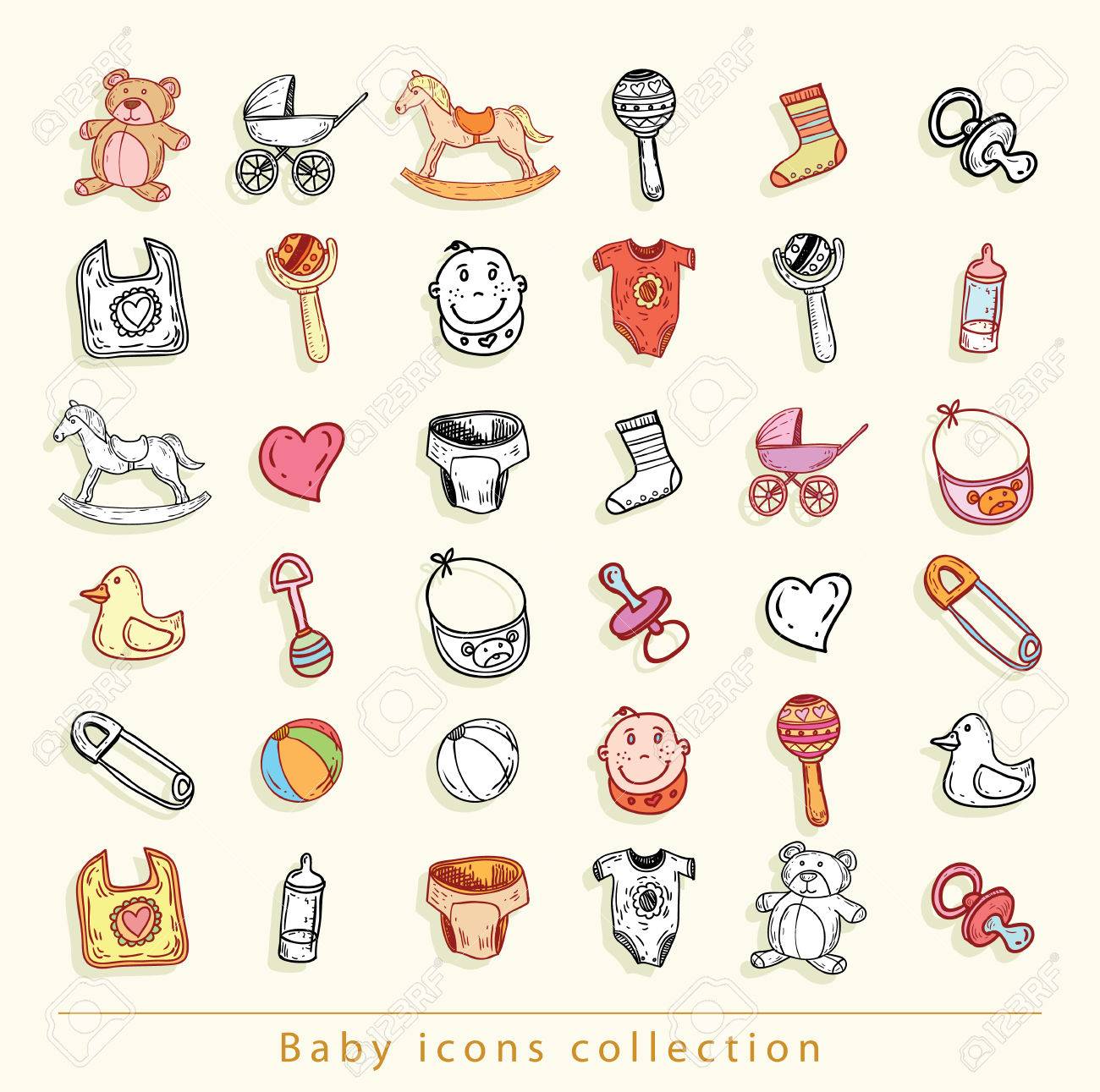 baby icons, vector illustration. - 48738499 baby icons, vector illustration. - 48738499