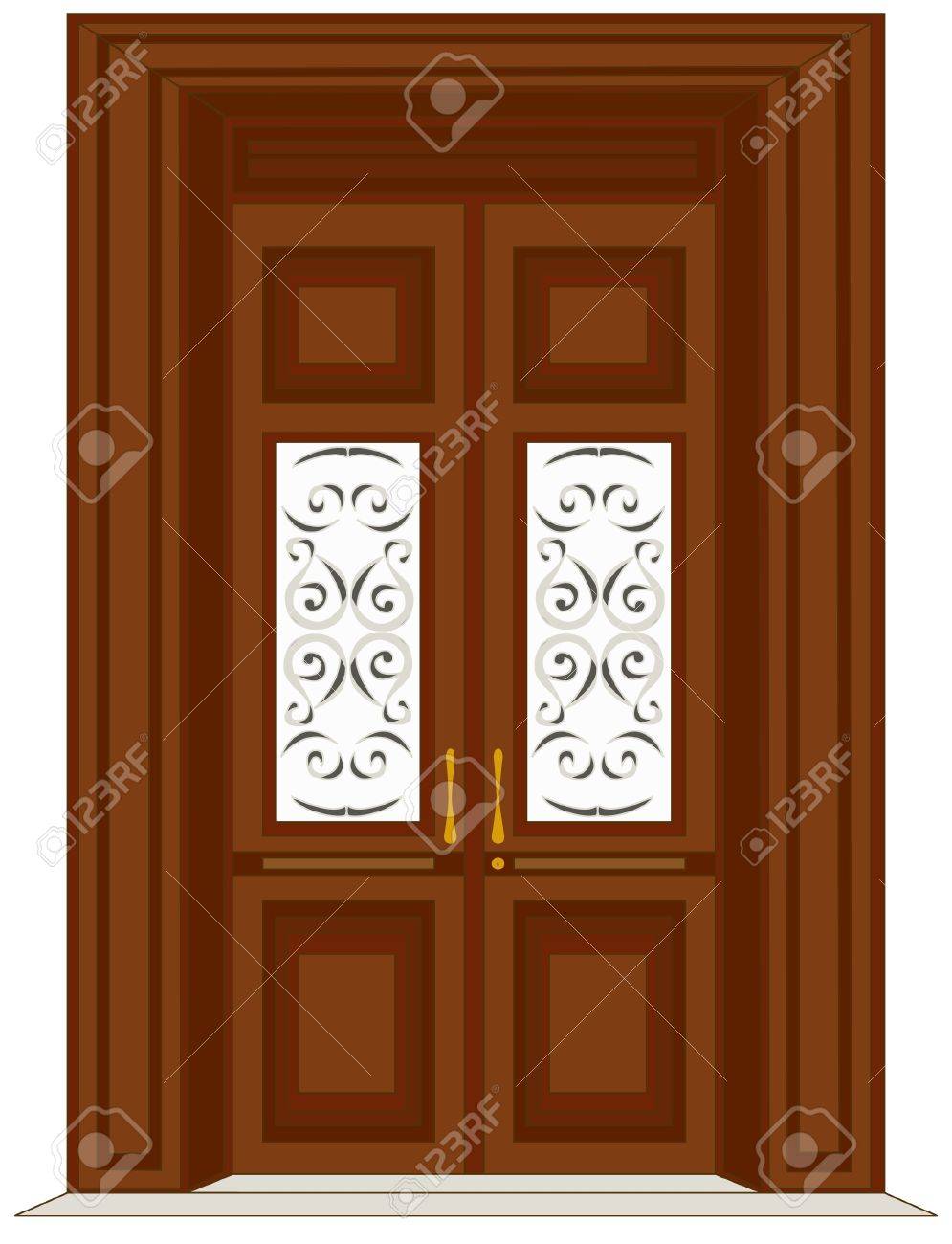 Antique Wooden Door Illustration Royalty Free Cliparts, Vectors, And Antique wooden door illustration Stock Vector - 12000860 - Antique Wooden Door Illustration Royalty Free Cliparts, Vectors, And