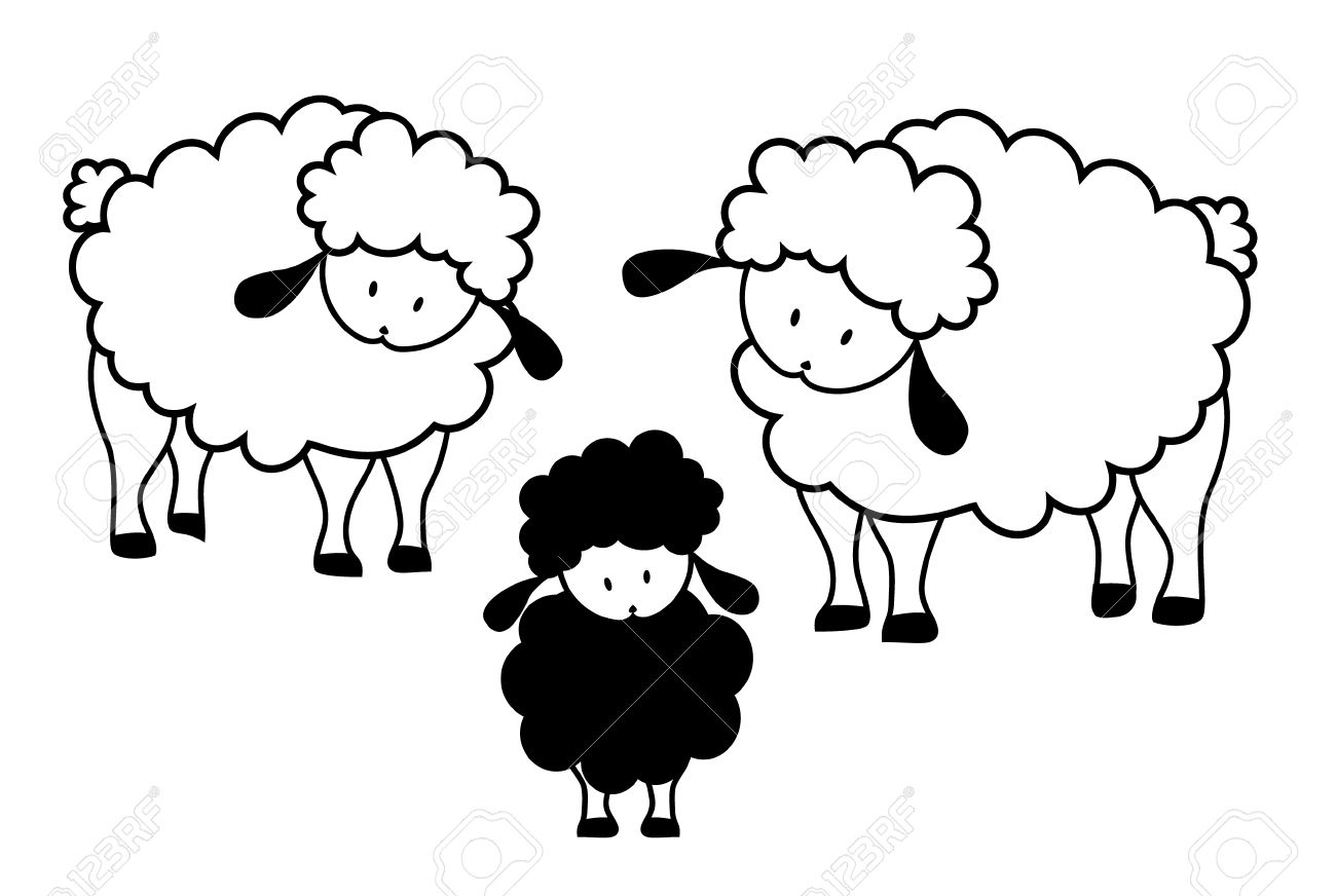 Black Sheep Family Royalty Free Cliparts Vectors And Stock