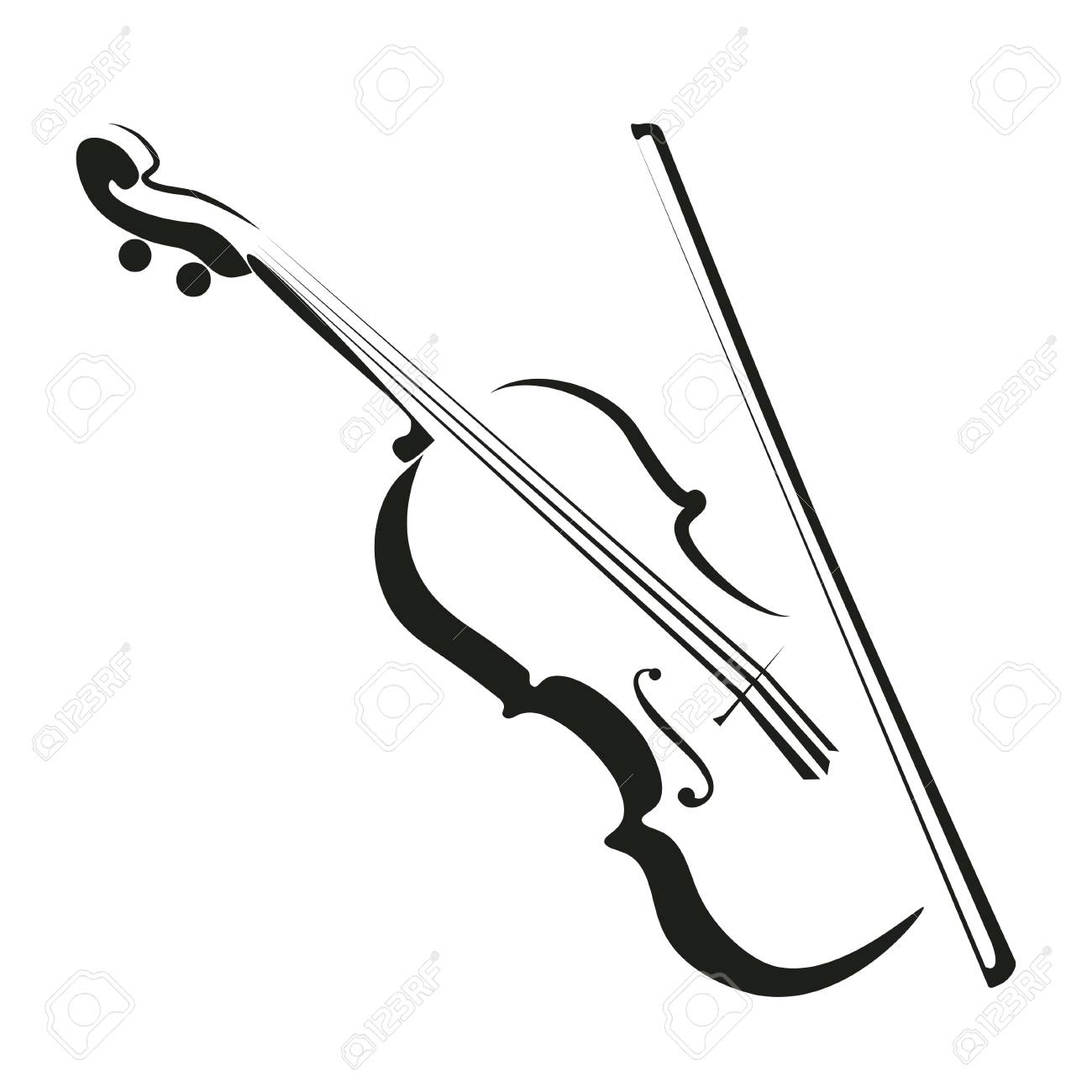 Stylized Violin Icon Royalty Free SVG, Cliparts, Vectors, and Stock  Illustration. Image 89173133., image size:1300x1300