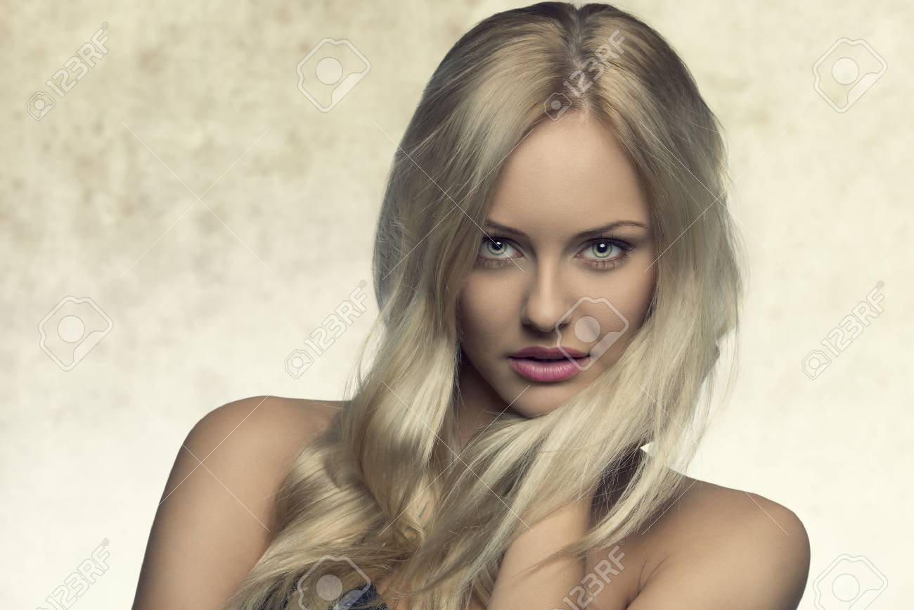 Beauty Shoot Of Sexy Blonde Girl With Perfect Skin Natural Style And Free Silky Blonde Beauty Shoot Of Sexy Blonde Girl With Perfect Skin Natural Style And Free Silky Blonde