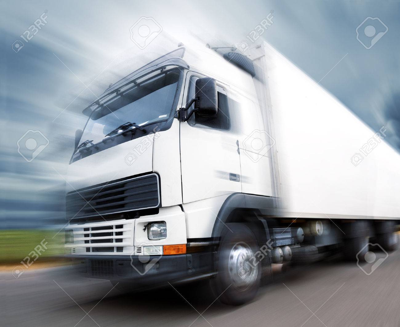 truck speed. Trucks delivering merchandise - 26870466 truck speed. Trucks delivering merchandise - 26870466