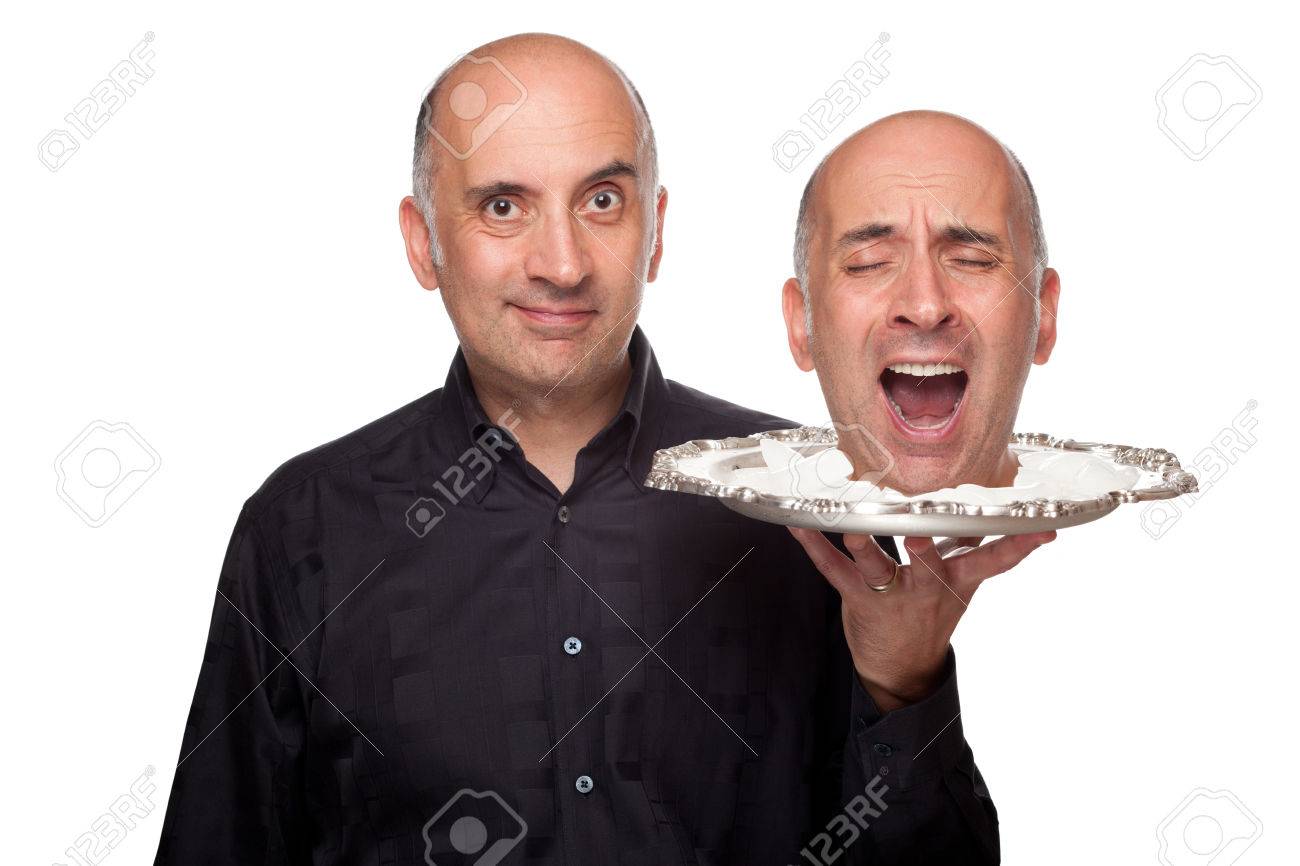 大皿に 頭を抱えている人 の写真素材 画像素材 Image