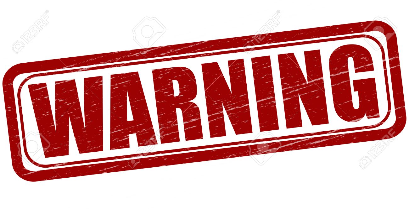 stamp with word warning inside vector illustration royalty free