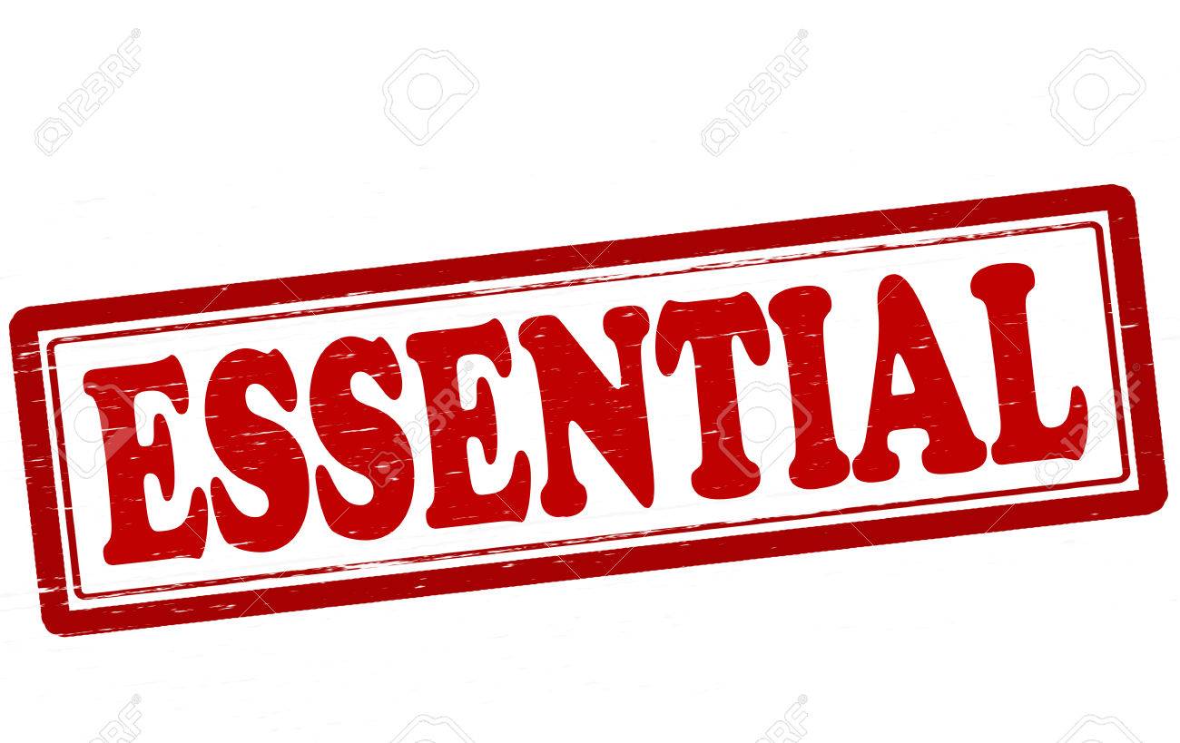 stamp with word essential inside vector illustration royalty free word essential