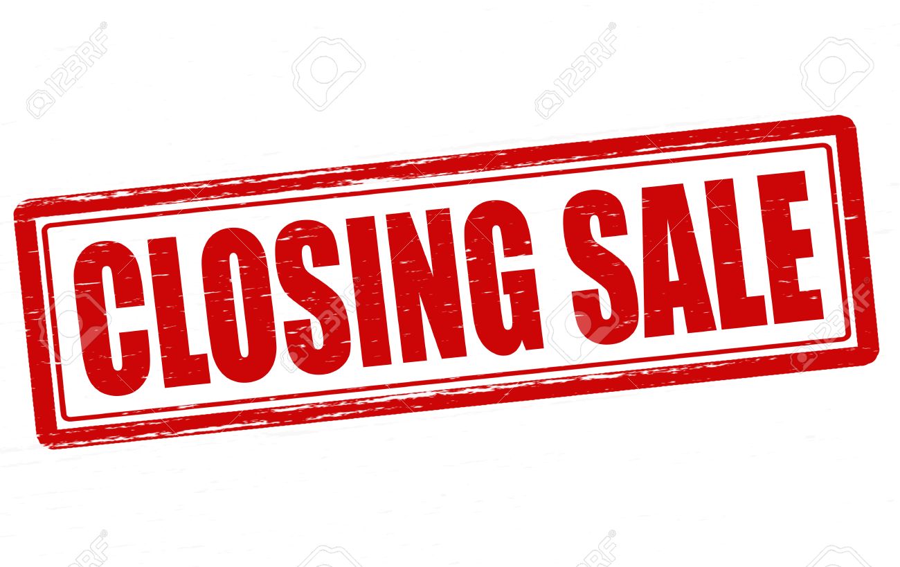 stamp with text closing sale inside vector illustration closing the sale
