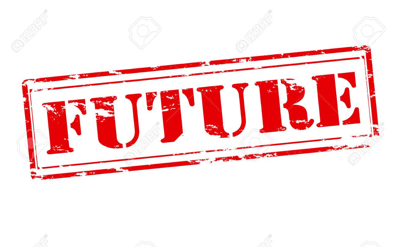 単語内部では、ベクトル図将来ゴム印のイラスト素材・ベクター Image 42868320