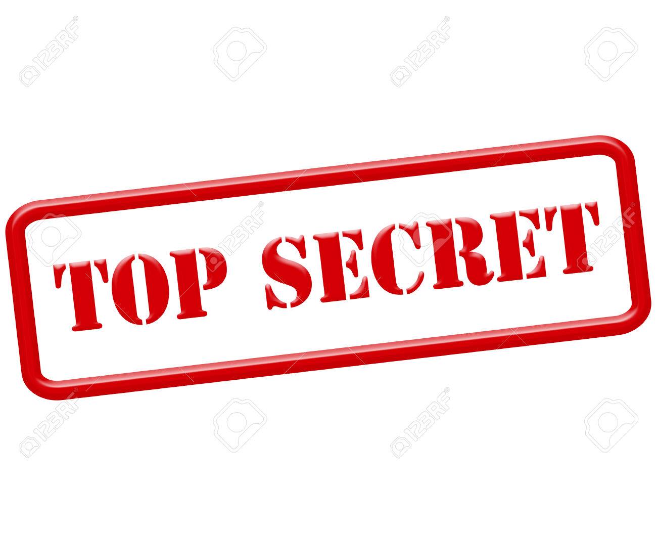 rubber stamp with text top secret inside vector illustration