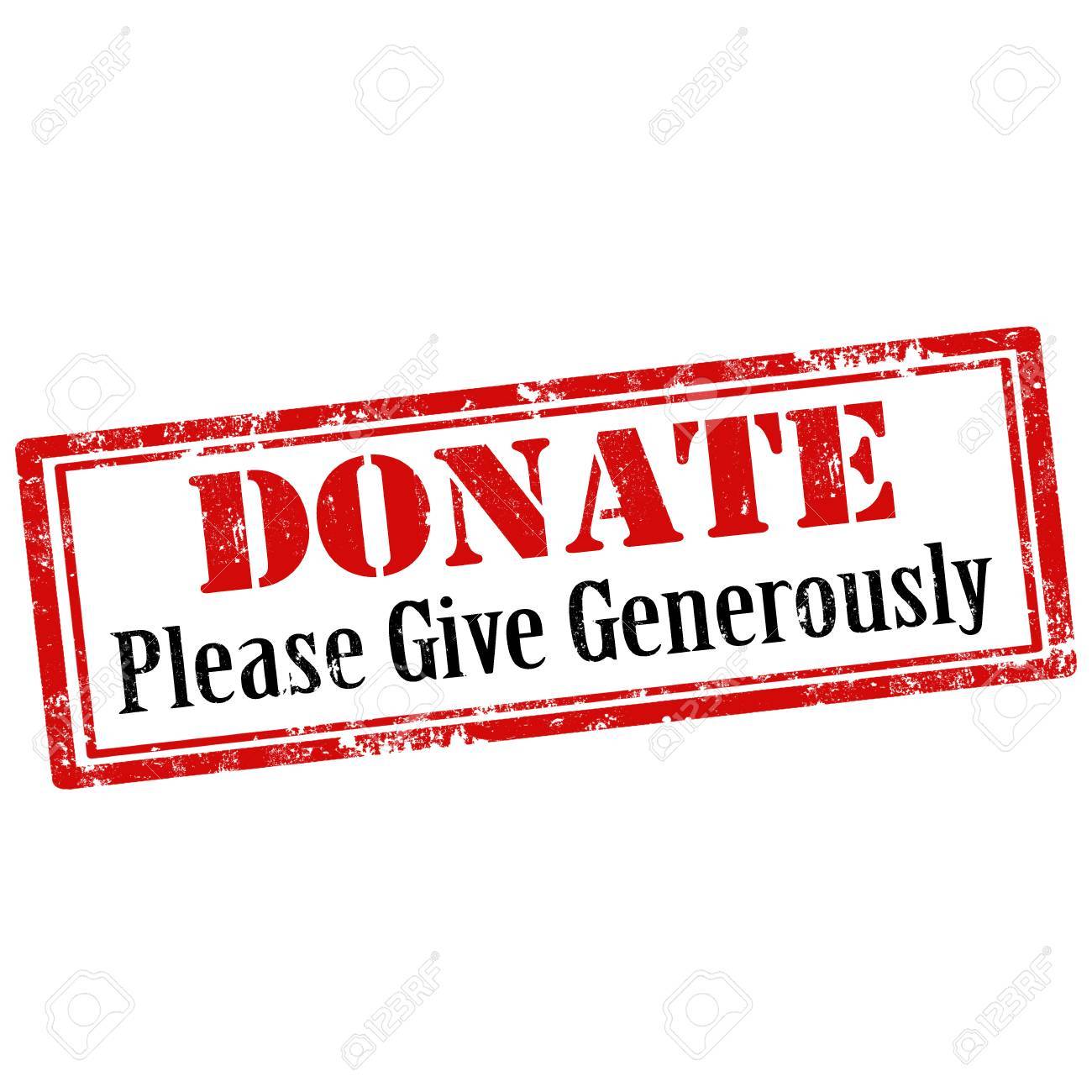 Please donate rubber stamp Royalty Free Vector Image