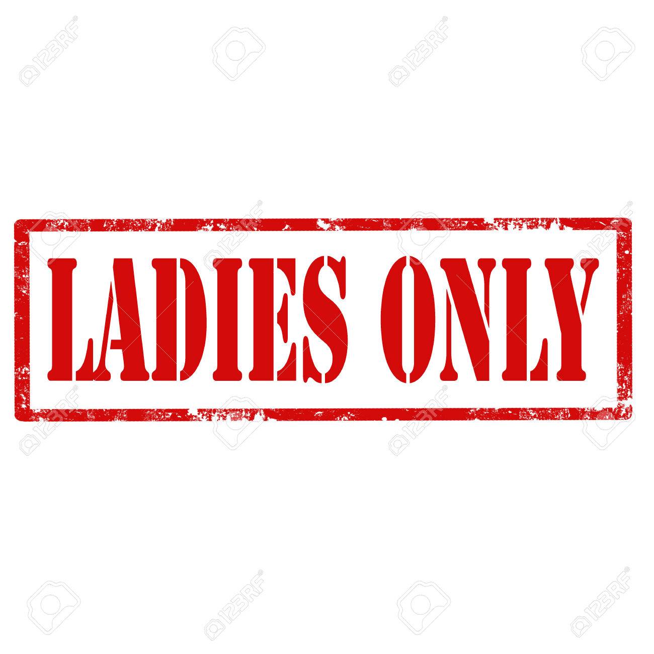 Women only rubber stamp Royalty Free Vector Image