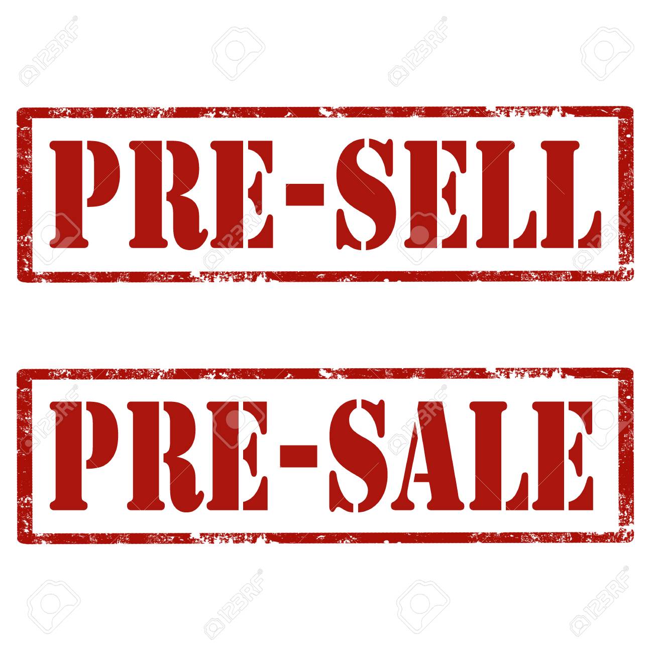 Set Of Stamps With Text Pre Sell And Pre Sale Vector Illustration Royalty Free Svg Cliparts Vectors And Stock Illustration Image