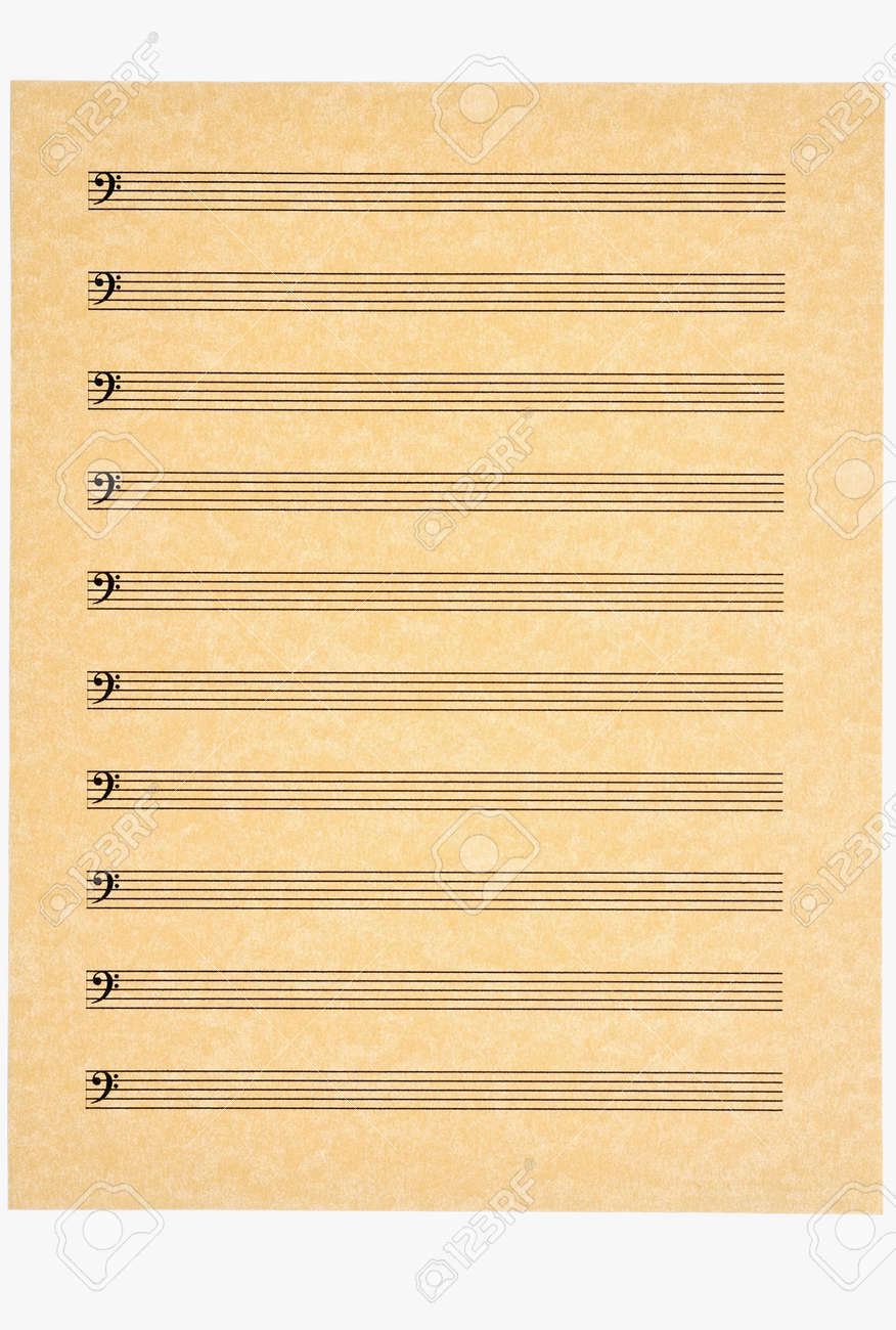 empty music sheets