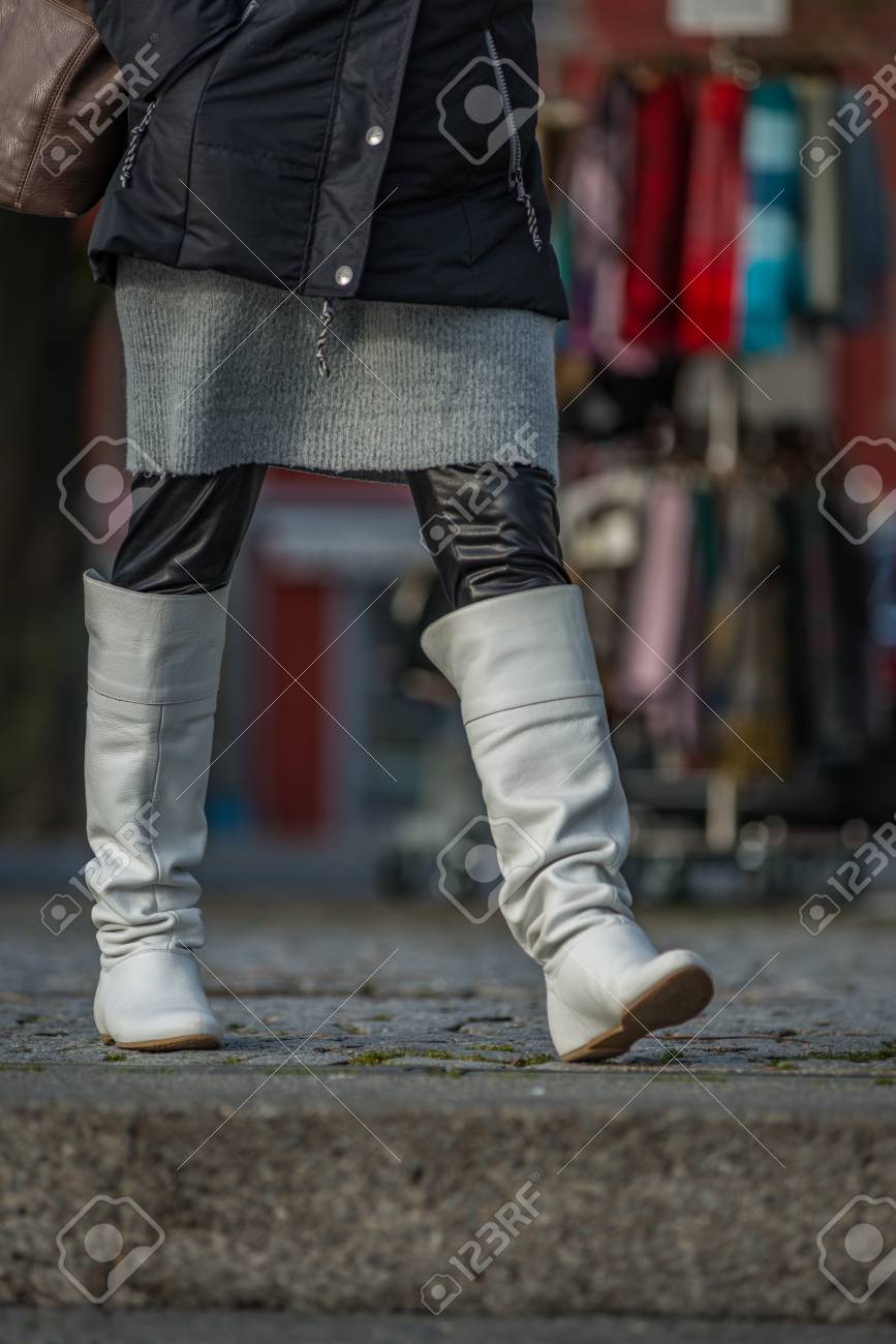 very white boots