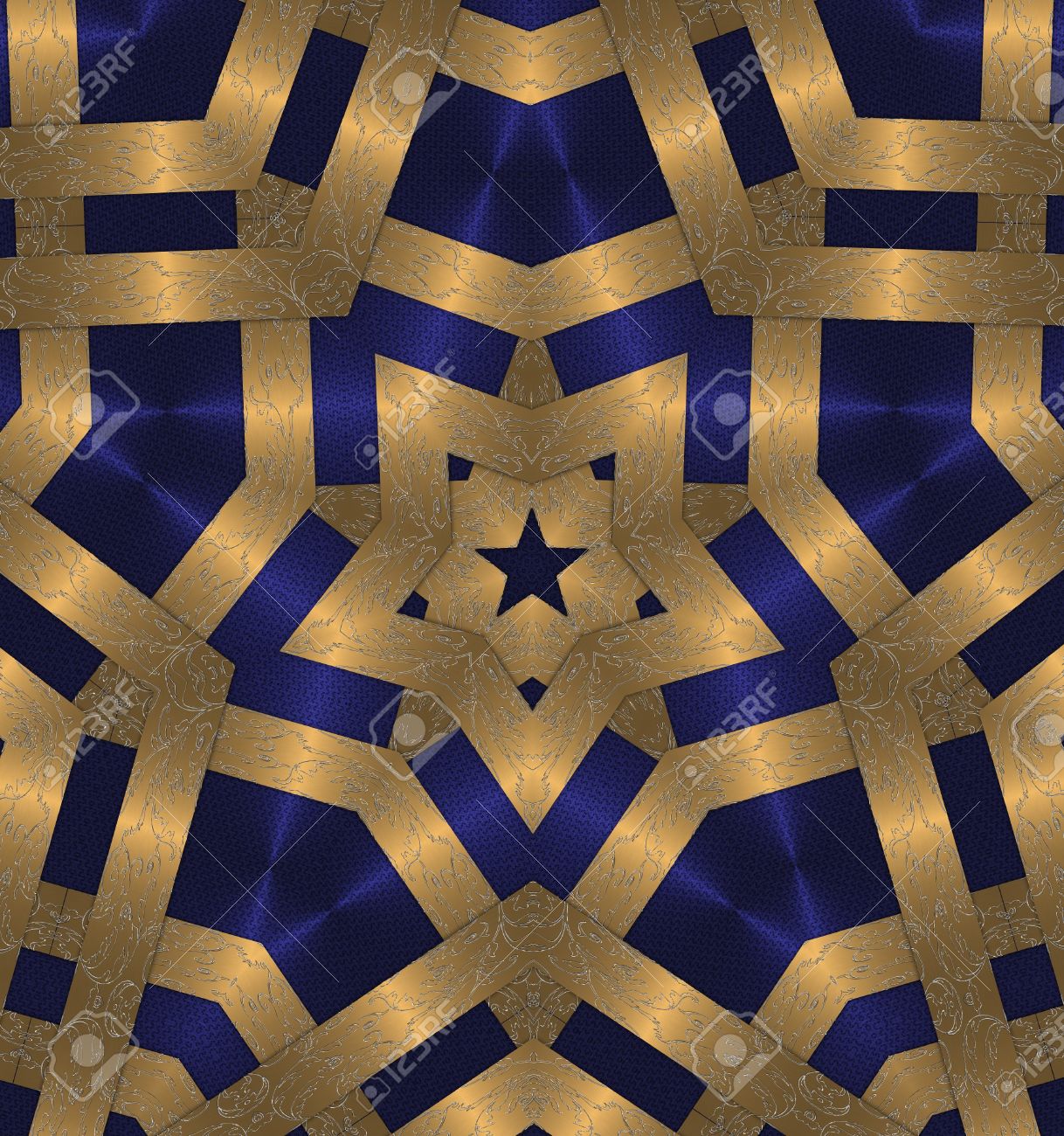 gold with dark blue