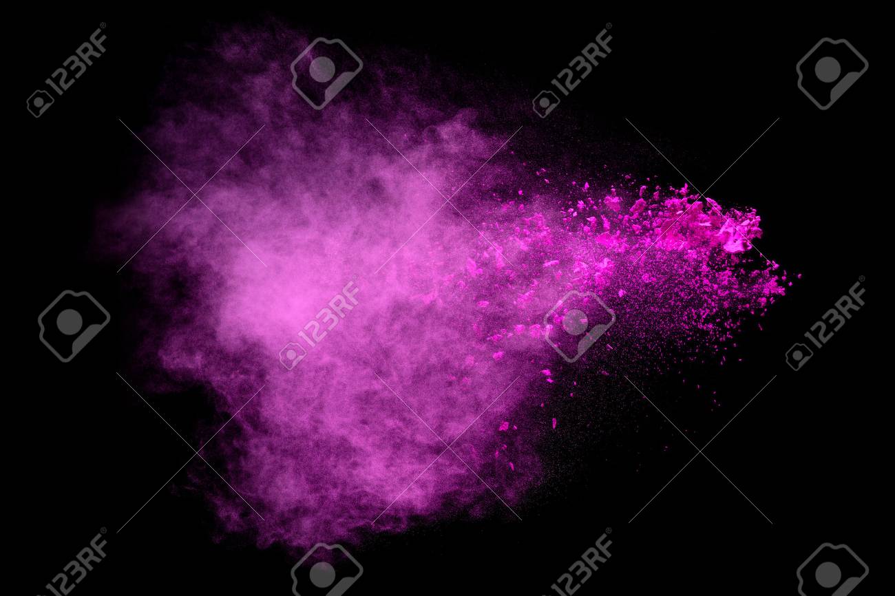 Closeup of a colorful dust particle explosion isolated on black. Abstract background. Color explosion - 55314680 Closeup of a colorful dust particle explosion isolated on black. Abstract background. Color explosion - 55314680