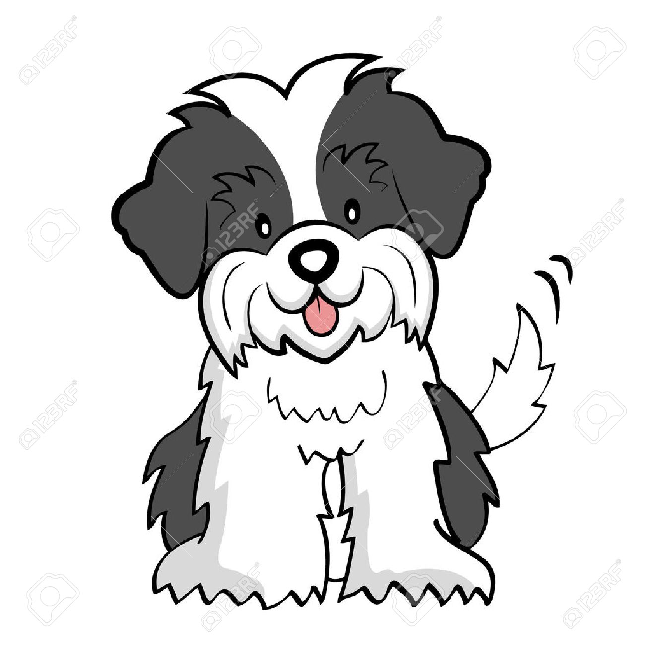 Puppy Cut Shih Tzu Isolated Royalty Free Cliparts Vectors And